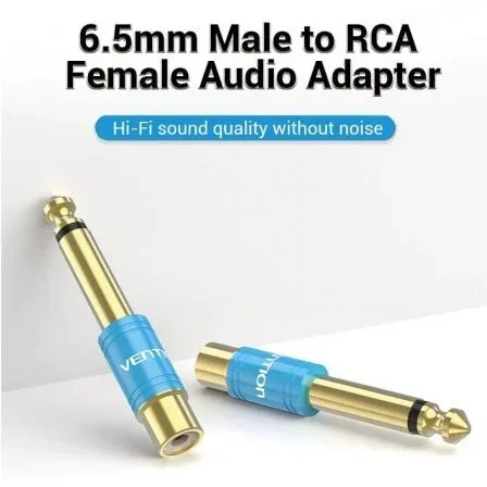 Vention Adaptador Jack VDD-C03 RCA Hembra a Jack 6.5 mm Macho Azul Vention Adaptador Jack VDD-C03 RCA Hembra a Jack 6.5 mm Macho Azul